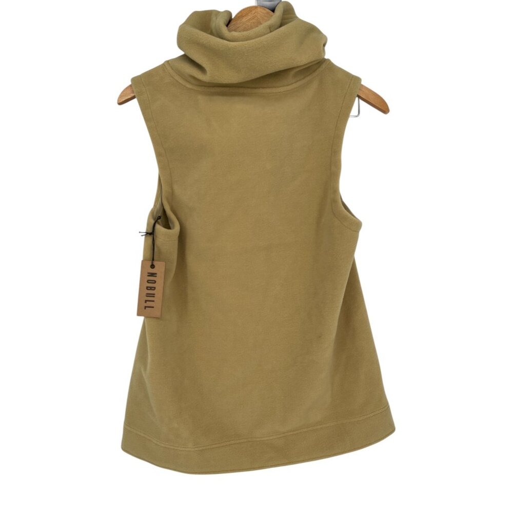NoBull Sweatshirt Womens XS Tan Sleeveless Pullover Training Gym Crossfit - Picture 3 of 4
